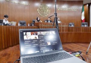 Dip. Emilio Rosas Montiel reunión vía zoom con presidnetes de Comisiónes de Desarrollo Económicos de Congresos Estatales